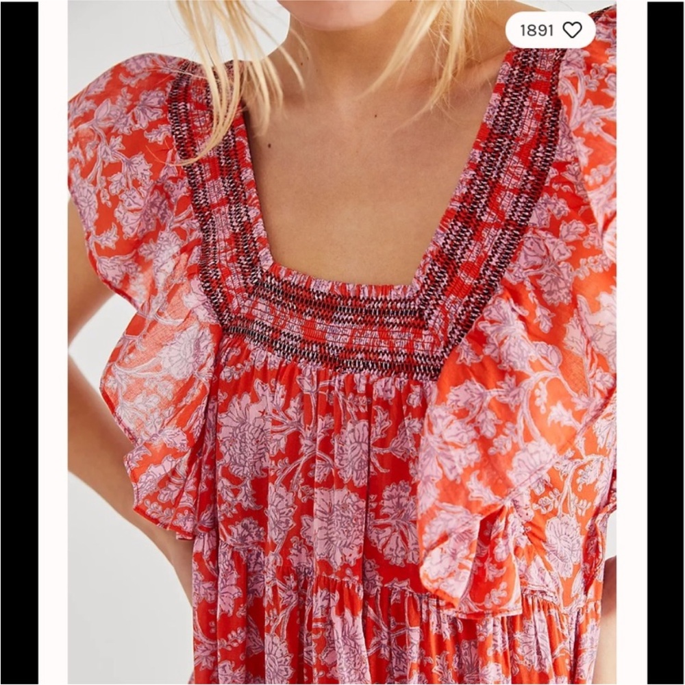Free People Bonita Printed Midi Dress - Picture 4 of 10